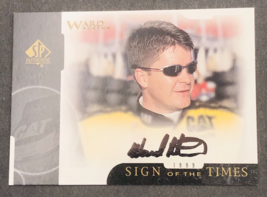 1999 SP Authentic Sign of the Times Ward Burton #WB Autograph Upper Deck - £7.46 GBP
