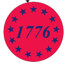 1776 American 13 Stars Circle Bumper Stickers Made in USA 2.5&quot; 12 Pack - $24.00