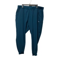 Maevn Womens Cargo Jogger Scrub Pants 2XL Teal Lightweight Comfortable - $19.59