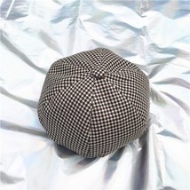 Ve shape retro plaid beret korean style artistic versatile octagonal cap sweet cute hat thumb200