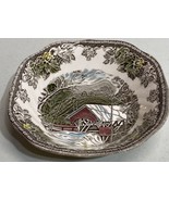 Johnson Brothers The Friendly Village Covered Bridge 6 1/8” Sq Cereal Bo... - $11.07 CAD