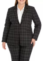 New The Limited Black Plaid Career Long Jacket Blazer 16 W 18W 20W Women $154 - £48.24 GBP