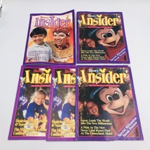 Five (5) Lot Vintage Disney Insider Magazines Fall Spring 1998 1999 2000 - $12.19