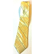 Beautiful Men’s Michael Kors Gold Large Checkered Silk Tie NWOT    SKU 0... - $6.88