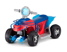 NEW Marvel Spiderman Kid Trax Toddler Ride On Quad w/ lights 6V rechargeable - £78.43 GBP