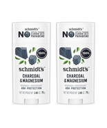 Schmidt&#39;s Aluminum Free Vegan Deodorant Charcoal Magnesium with 48 Hour ... - $38.93