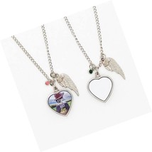 Sublimation Blanks Heart Urn Necklace for Ashes with - £46.58 GBP