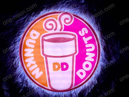 Dunkin Donuts | Edge Lit Acrylic Signs - £42.21 GBP