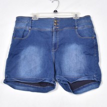 Rue + Women&#39;s 3 Button Jean Shorts Size 18 FLAWED SEE PHOTOS - $12.99
