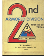 1960 Fort Hood-2nd Armored Division D Company-51st Infantry Yearbook-Uns... - $30.00