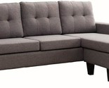 Douglas SECTIONAL Sofa with Reversible Chaise, Grey - $640.99