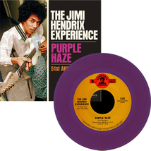 The Jimi Hendrix Experience Purple Haze/51st Anniversary 7” Record ~Purple ~New! - £23.48 GBP