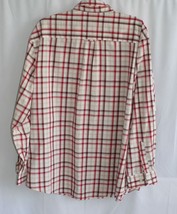 SADDLE BRED CREAM RED BEIGE PLAID LONG SLEEVE BUTTON DOWN SHIRT SZ XXL #... - $9.90