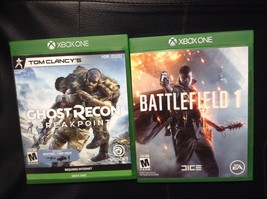 set of 2 /Ghost Recon Breakpoint + BATTLEFIELD 1 / Xbox One very nice - £8.36 GBP