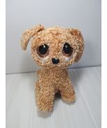 Bestever Plush Luv'ems brown puppy dog sad eyes curly textured fur sitting - $20.57