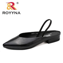 ROYYNA New Elegant Style Women Pumps Pointed Toe Women Shoes Square Heels Women  - £30.15 GBP