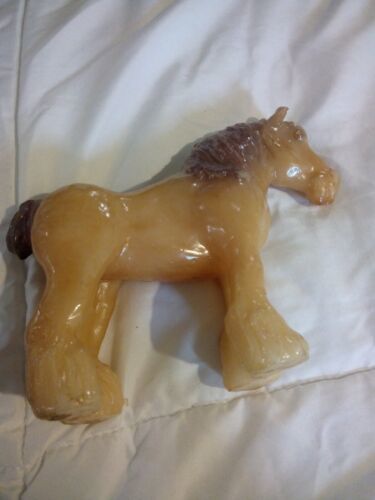 Vintage Candle Horse Wax Candle Statue Never Lit  - $3.49