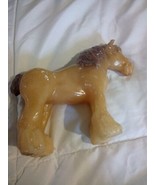 Vintage Candle Horse Wax Candle Statue Never Lit  - $3.49