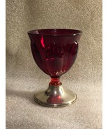 Empire Sterling Ruby Red Compote/Chalice 6” - £114.77 GBP