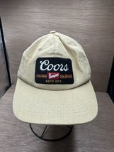 Coors Banquet Beer Colorado Limited Cotton Canvas Snapback Hat Cap Beige - $14.85
