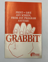 GRABBiT Users Manual Print or Save From Any Screen Any Program - £5.65 GBP