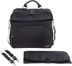 New Diaper Bag Backpack By Jervis &amp; George Black Convertible w/ Shoulder Strap - £42.98 GBP