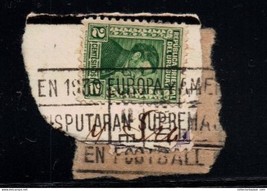 Original 1930 Uruguay 1st Soccer Football World Cup postmark I on fragments &quot;En - £25.87 GBP