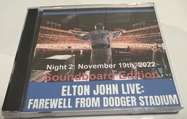 Elton John’s Farewell From Dodger Stadium on 11/19/22 2 CDs+ 1 DVD Soundboard - £18.68 GBP