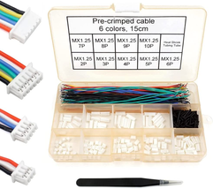 1.25Mm Pitch Connectors and Pre-Crimped Cables Compatible with Molex Picoblade f - £21.47 GBP