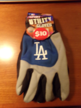 LA DODGERS Authentic MLB "Utility Gloves" Blue &amp; Gray by Forever OSFM $9.99 - $6.19
