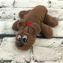 Vintage Pound Puppies Rumple Skins Plush Dark Brown Soft Stuffed Animal Toy Dog - £7.87 GBP