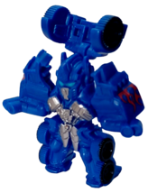 Hasbro Mini Bot Shots 2&quot; Transformer Tractor Truck to Robot 2011 Tomy Blue - £2.33 GBP
