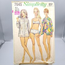 Vintage Sewing PATTERN Simplicity 7645, Misses 1968 Two Piece Bathing Su... - £15.22 GBP