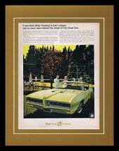 1968 Wide Track Pontiac GTO Framed 11x14 ORIGINAL Vintage Advertisement - $44.54