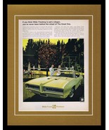 1968 Wide Track Pontiac GTO Framed 11x14 ORIGINAL Vintage Advertisement - £35.08 GBP