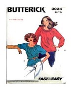 Vintage Butterick 3024  Women&#39;s Top Medium - £4.70 GBP