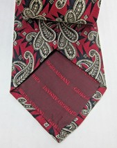 Giorgio Armani Cravatte Paisley Men&#39;s 100% Silk Tie 56&quot;L 3 7/8&quot;W Made In Italy - £21.93 GBP