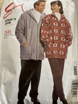 McCall's 2845 Unisex Men's  Jacket &Pants Size S-M sewing pattern New 2000 - $15.88
