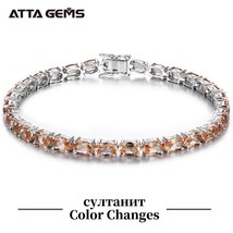 R bracelet for women fine jewelry wedding bracelet 30 carats created zultanite s925 for thumb200