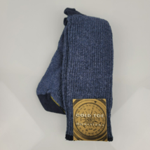 NOS Men Gold Toe Cotton Directions Socks Blue Vintage USA made 10-13 NEW - £18.03 GBP