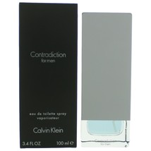 Contradiction by Calvin Klein, 3.4 oz Eau De Toilette Spray for Men - £26.68 GBP
