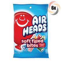 6x Bags Airheads Soft Filled Bites Original Fruit Candy | 6oz | Fast Shipping - £21.20 GBP