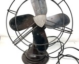 Vintage 12&quot; 1950&#39;s Westinghouse Oscillating Table Fan Brown &amp; Gold Working. - $188.05