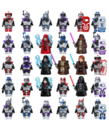 30Pcs Star Wars Minifigures Anakin Palpatine Mace Windu Darth Vader Mini... - $38.25