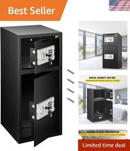 Commercial-Grade Large Security Safe Box with Digital Lock -  Protection - $185.22