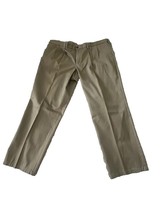 Dockers Men&#39;s Relaxed Fit Khaki Pleated Front Pants Size 46x32 - $18.21