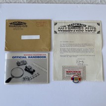 Matchbox Collectors Club Handbook Newsletters Certificate 1968-1972 - $19.75