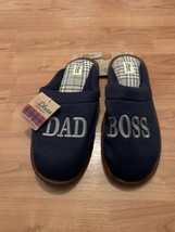 Dearfoams Dad Slippers Mens Dad Boss Gift Memory Foam Slippers Size XL - £20.28 GBP