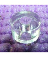 x25 CLEAR ACRYLIC PLASTIC SPACER BEAD STAND-OFF 3/8&quot; OD x 1/4&quot; LNG x 1/8... - £9.57 GBP