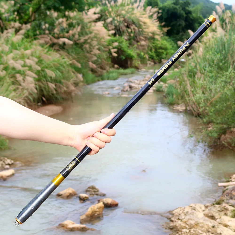 Sporting BAKAWA Ultralight Super Hard Carbon Fiber Telescopic Fishing Rod  Strea - £23.70 GBP